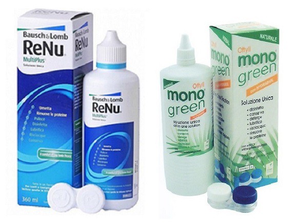 Solutions for contact lenses